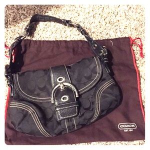 Authentic black Coach handbag